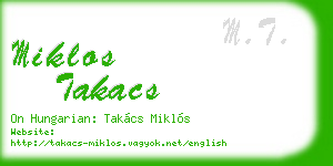 miklos takacs business card